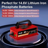 Chargeur de batterie au lithium LifePO4 14,6 V 30 A, étanche IP67, pour remorque, camping-car, SUV, bateau, chargeur de batterie 12 V 12,8 V Lipo Li-ion LifePO4