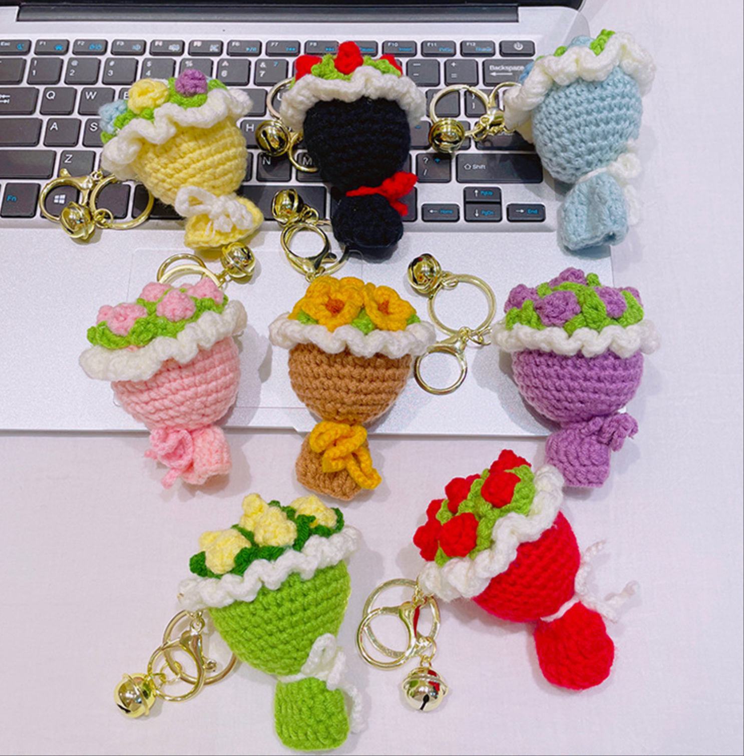 Llaveros de ganchillo hechos a mano Llaveros personalizados y lindos