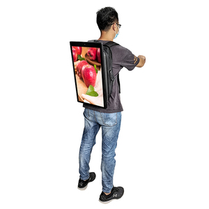 Papan iklan bergerak ransel LCD papan pengumuman Dengan WiFi dan 4G bertenaga oleh sistem Android pengiklanan seluler - Product Image 2