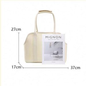 Fábrica BSCI, nuevo diseño elegante y lujoso, bolso de viaje para mascotas pequeñas, gatos y perros, de lona, duradero, portátil, de gran capacidad. - Product Image 6