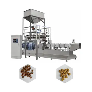 Extrusora de imprensa de comida para cachorro seco, máquina de processamento de alimentos para animais de estimação