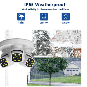 Caméra de sécurité extérieure étanche à 3 écrans Wifi Audio bidirectionnel Couleur Vision nocturne <span class=keywords><strong>IPCamera</strong></span> AI Suivi automatique Caméra CCTV PTZ pour la maison - Product Image 4