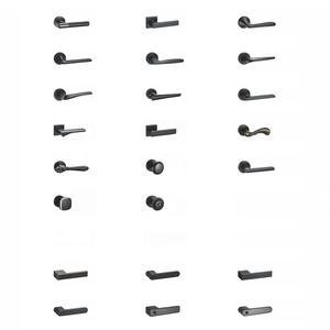 फैक्टरी कस्टमाइज्ड पकड़ लक्जरी अमेरिकी शैली प्राचीन तांबा ठोस पीतल लॉक डोर हैंडल के साथ - Product Image 5