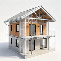 Villa de luxe moderne préfabriquée avec structure en acier léger et garantie de 5 ans - Solution de maison personnalisée avec support technique
