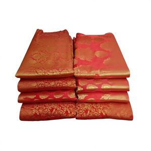 ผ้าไหมแจ็คการ์ดลายลูกไม้หรูหรา แบรนด์ Luxury Honey Lace รุ่น D.NO 1473 ผลิตตามสั่ง สำหรับชุดแต่งงาน ชุดแสดงบนเวที และผ้าหุ้มโซฟา - Product Image 1