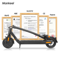 Trottinette électrique urbaine pour adultes, pliable, pneus de 8,5 pouces, trottinette électrique tout-terrain avec amortissement pour les déplacements quotidiens