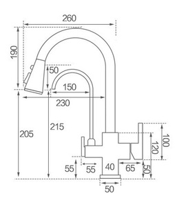 Grifo Mezclador <span class=keywords><strong>de</strong></span> <span class=keywords><strong>Cocina</strong></span> Moderno <span class=keywords><strong>de</strong></span> Latón Gris Metálico, 2 Manijas, 3 Vías, con Rociador Extraíble, Cerámica, Montaje en Cubierta, <span class=keywords><strong>Filtro</strong></span> <span class=keywords><strong>de</strong></span> <span class=keywords><strong>Agua</strong></span> Potable, Gran Venta 2025 - Product Image 6