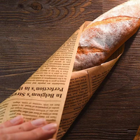 Emballage de hamburger de qualité alimentaire imprimé de logo personnalisé papier d'emballage sulfurisé pour sandwich à la cire