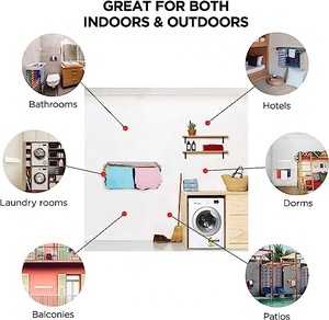 Giặt khô giá treo tường có thể thu vào quần áo sấy giá 60lbs Công suất - Product Image 5