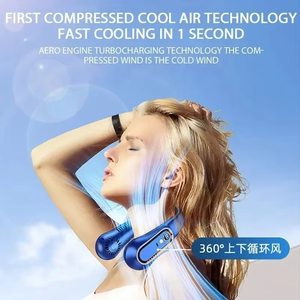 Belle conception vente chaude Portable suspendu cou ventilateur cinq vitesses Usb Rechargeable ventilateur été voyage Sports de plein air ventilateurs Portable - Product Image 5