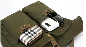 2025 nuova borsa a tracolla vintage vintage vecchio uomo verde per uomo verde oliva - Product Image 3