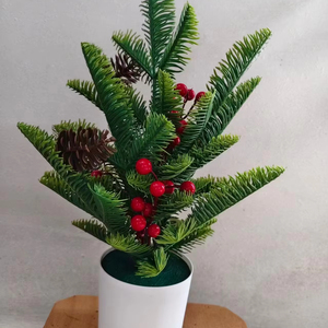 Planta Artificial <span class=keywords><strong>de</strong></span> <span class=keywords><strong>Cedro</strong></span> en Maceta, Bonsái Realista <span class=keywords><strong>de</strong></span> Hoja Perenne para Decoración <span class=keywords><strong>de</strong></span> Interiores <span class=keywords><strong>de</strong></span> Hogar u Oficina - Product Image 1