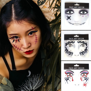 Set de Adhesivos Faciales de Diamantes de Imitación con Forma de Araña, Resistentes al Agua, para Maquillaje de Fiesta de Halloween, Decoración Adhesiva de Resina Tipo Tatuaje - Product Image 5