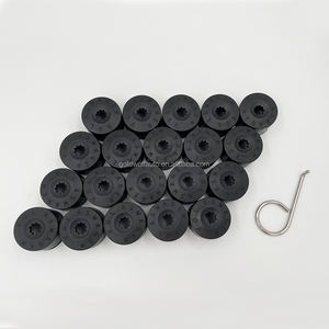 20pcs काले पहिया नट कवर पीछे पीछे फिरना बोल्ट टोपी vw के लिए - Product Image 4