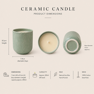 AIKUN Custom Logo Aromatherapy <b>Candle</b> in Ceramic Jar OEM ODM <b>Candle</b> Gift Wholesale Private Label Soy Wax Ceramic <b>Candle</b> - Product Image 2