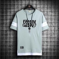 Nouveau T-shirt décontracté surdimensionné pour hommes, grande taille, à séchage rapide, respirant, avec motif de lettres de dessin animé, collection été 2026, vente en gros