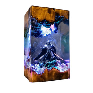 Lampe en résine Star <span class=keywords><strong>Wars</strong></span> Darth Vader, lumière de nuit créative, personnage de film 3D, décoration de bureau, article cadeau pour amis, personnalisable - Product Image 5