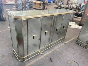 Moderne Eenvoudige Gouden Marmeren Consoletafel Van De Foshan-Fabriek, Nieuwe Antieke Meubelsupermarkt Gespiegeld Nieuwe Moderne, Eenvoudige Gouden - Product Image 3