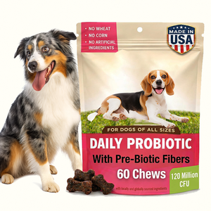 Enzimas Digestivas Caninas, Masticables Blandos con Fibra, 120 Millones de UFC, Probióticos para Perros con Estómago Sensible, Bienestar Intestinal, Soporte Diario para la Defecación - Product Image 6