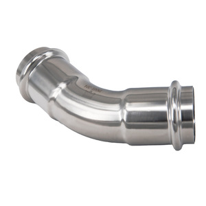 Coude de serrage Type A Modèle 001 45° en acier inoxydable à paroi mince, <span class=keywords><strong>raccord</strong></span> femelle, joint d'inclinaison pour conduite d'<span class=keywords><strong>eau</strong></span> <span class=keywords><strong>potable</strong></span> - Product Image 3