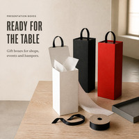 Boîte à vin rigide personnalisée pour une bouteille, emballage cadeau en carton portable, revêtement UV, gaufrage, concept magnétique, recyclable
