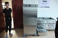 Réfrigérateur vitré à porte simple pour buffet de restaurant