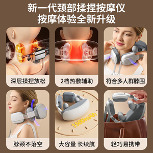 Neck Massager Rechargeable Pillow For Neck And Shoulder Massage With Kneading And Heating Function Home Use SL183 - Product Image 4