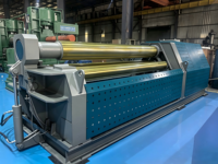 Machine de cintrage de tôles hydraulique automatique CNC à 4 rouleaux W12-8x2000 pour le cintrage de tôles/bobines en acier inoxydable et en aluminium, épaisseur 10 mm