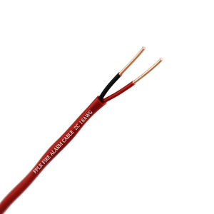 화재 경보 케이블 FPLR 2C X14 AWG 솔리드 BC 케이블 내화 PVC 절연 PVC 자켓 UL 상장 - Product Image 5