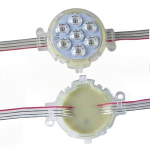 Lumière LED Pixel RGB 24v pour parc à thème, Noël permanent, 7LED 50mm UCS2903 IP67, étanche en extérieur, lumière LED Pixel ponctuelle pour la <span class=keywords><strong>maison</strong></span> - Product Image 4