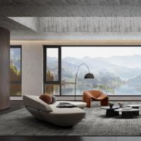 Ventana Abatible de Aleación de Aluminio con Vidrio Templado para Dormitorio, Diseño Moderno, Aislamiento Térmico, Ahorro de Energía, Tamaños Personalizados