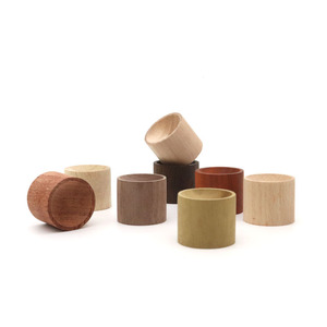 Cilindrico porta incenso in legno diffusore di olio essenziale diffusori per aromaterapia in legno di noce nero per la casa dell'auto - Product Image 4