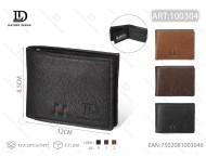 Portafoglio da Uomo in Vera Pelle, Corto, Pieghevole, Multifunzione, con Confezione Regalo, Stile Minimalista Art-100194 - Product Image 1