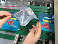 Pochette refermable personnalisée en aluminium laminé, résistante à l'humidité, pour poudre de suppléments électrolytiques, emballage d'aliments pour animaux de compagnie