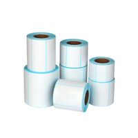 Label Stiker Perekat 50*30mm, 1500 Label/Roll, Label Pengiriman Barcode Kertas Thermal untuk Printer Thermal, Laris Terjual