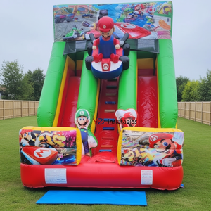 Scivolo d'Acqua Gonfiabile in PVC Extra-Largo a Corsia Singola, Divertimento Gigante all'Aperto per Bambini e Adulti, Resistente e Facile da Montare, Toboggan Gonfiabile - Product Image 2