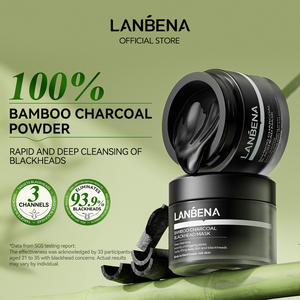 <span class=keywords><strong>Lanbena</strong></span> Removedor de espinillas Máscara de cabeza negra para la nariz Tira de poros Peel Off Cuidado facial espinillas tiras de nariz - Product Image 2