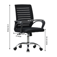 Fauteuil de Bureau Pivotant Ergonomique en Gros pour Secrétaire, Dossier Réglable, en Maille, pour Ordinateur et Bureau