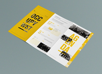 Impression de dépliants pliés en trois personnalisés, dossier promotionnel, poche, dépliant imprimable, flyer