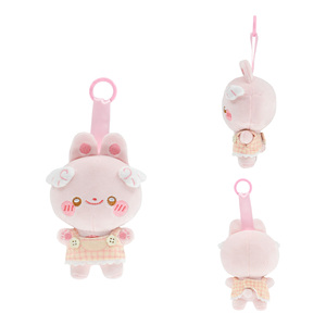 Custom Plush Keychain Kawaii Bunny Plush Keyring Charm <strong>Bag</strong> Ornament for Ladies Mini Size Handmade Rabbit Soft Toy - Product Image 6