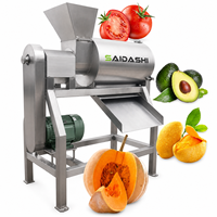 Industriële fruitpulper en -verfijneringsmachine met scheiding van zaad en schil voor de verwerking van mango, perzik en abrikoos