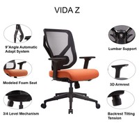 Chaise de bureau ergonomique en maille avec accoudoirs 3D, verrouillage d'inclinaison, support lombaire, siège en mousse moulée, chaise commerciale OEM GTChair