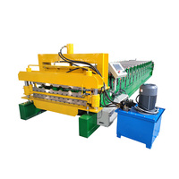 Machine de formage à froid de tôles d'acier ondulées à double couche personnalisée