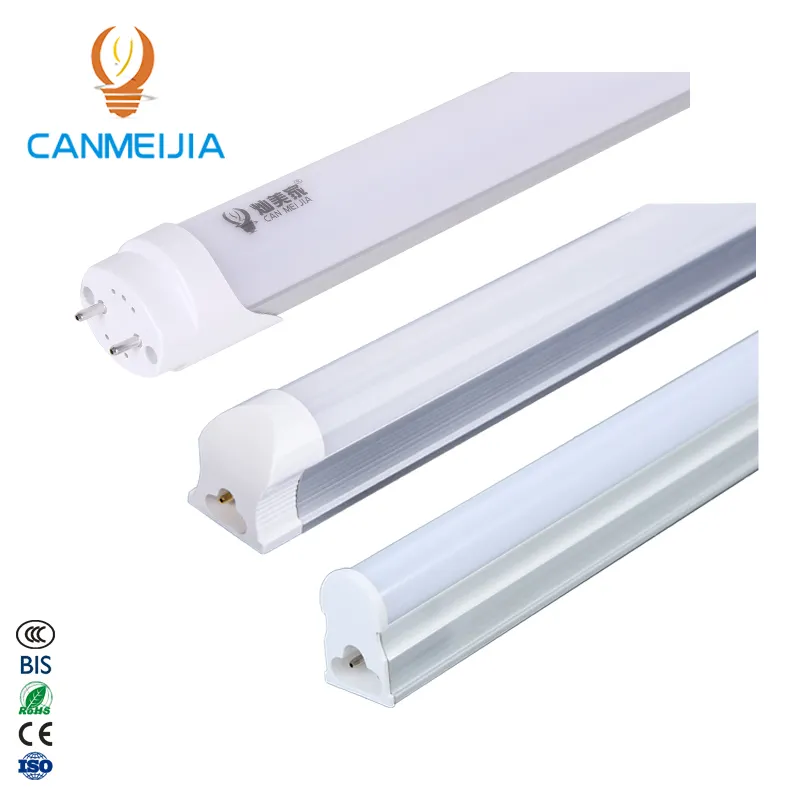 Lampu Led Luz Penerangan 60Cm 120Cm 4 Kaki, Perlengkapan Lampu Neon 18W Terintegrasi T5/T8 Tabung LED, Lampu Tabung LED