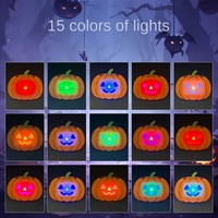 Panneau suspendu personnalisé en acrylique, décorations d'Halloween (fantôme, citrouille), DIY, éclairage LED, télécommande, panneau lumineux type lustre