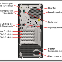 联想 ThinkSystem ST50V2 机架式服务器 16GB 1TB HDD 静音且足够小，可放在办公桌下或旁边，有现货