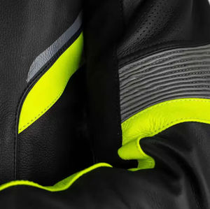 Veste de moto en cuir véritable pour homme, légère, confortable, coupe-vent, grande taille, manches longues, course automobile, 2026 - Product Image 4