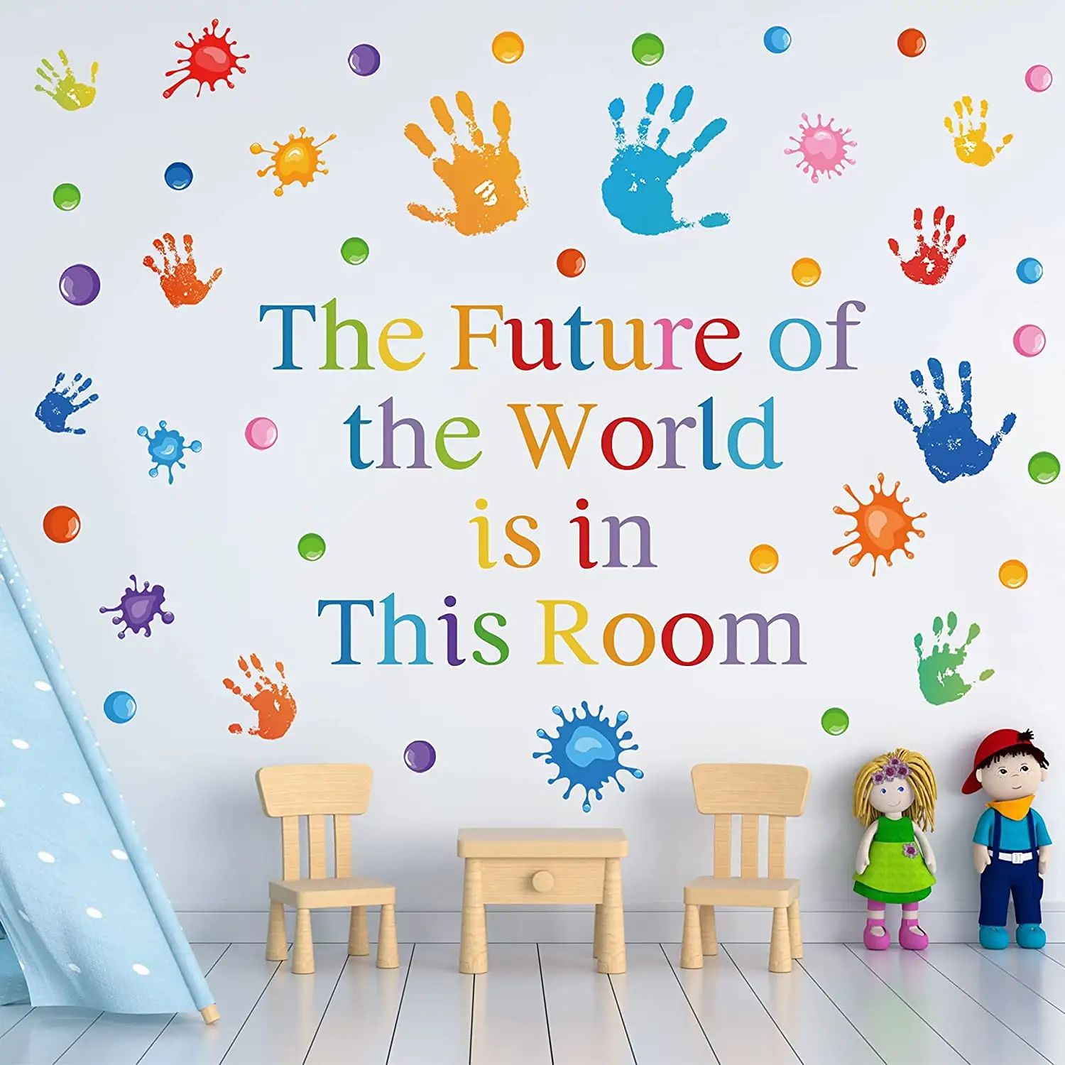 Custom printing pvc waterproof wall stickers for kids living room bedroom removable sticker for home decals sticker for wall