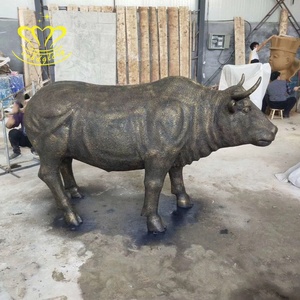 Resina resistente muro di strada statua del toro per interni ed esterni giardino Street Landscape Design decorazione arte elegante Look da fata - Product Image 6