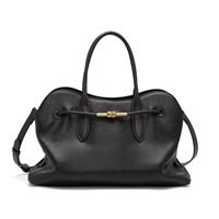 Tas Tote bergaya Vintage Retro, tas selempang bahu tunggal modis serbaguna warna polos